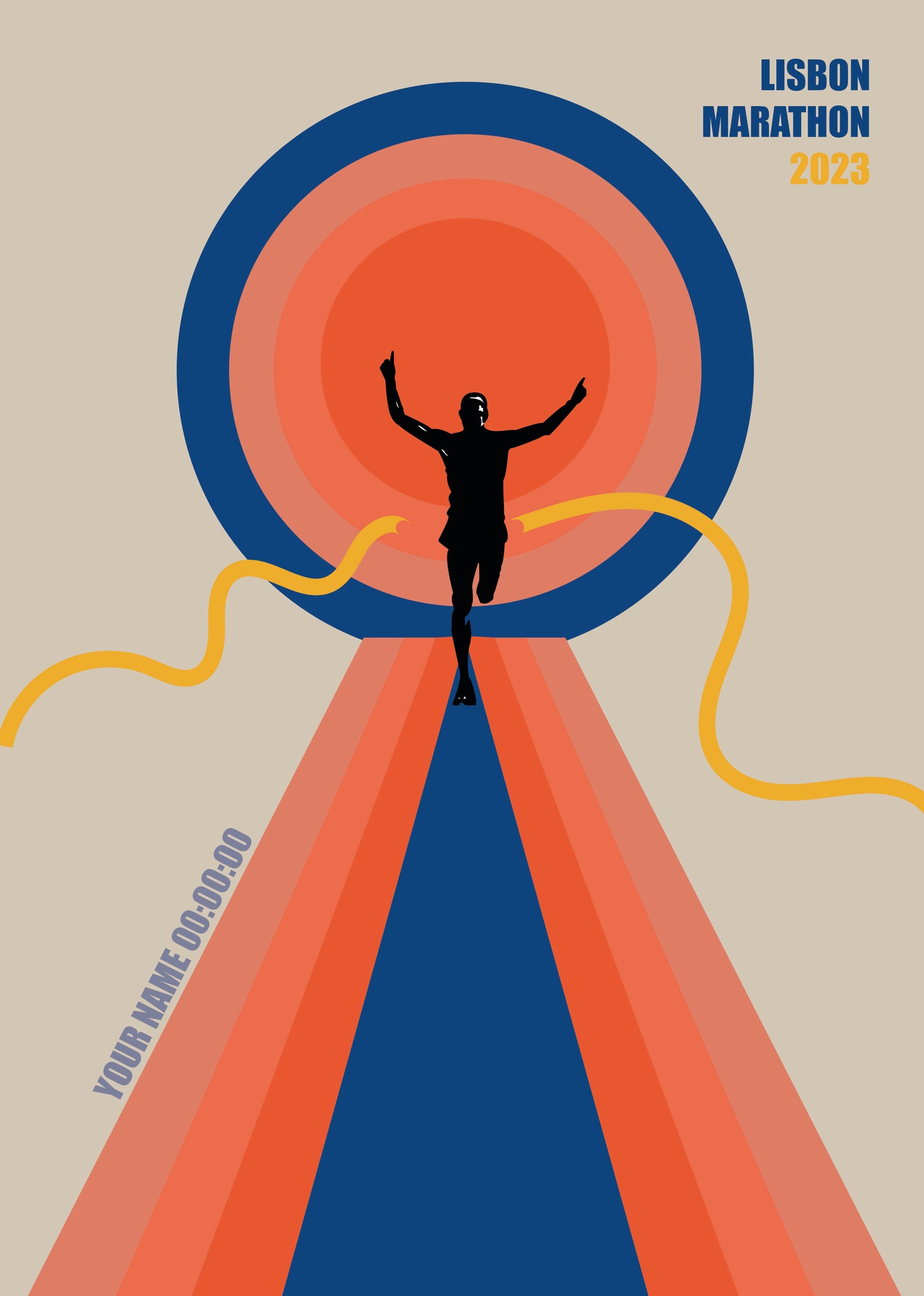 Lisbon Marathon 2023 - Vintage Blue