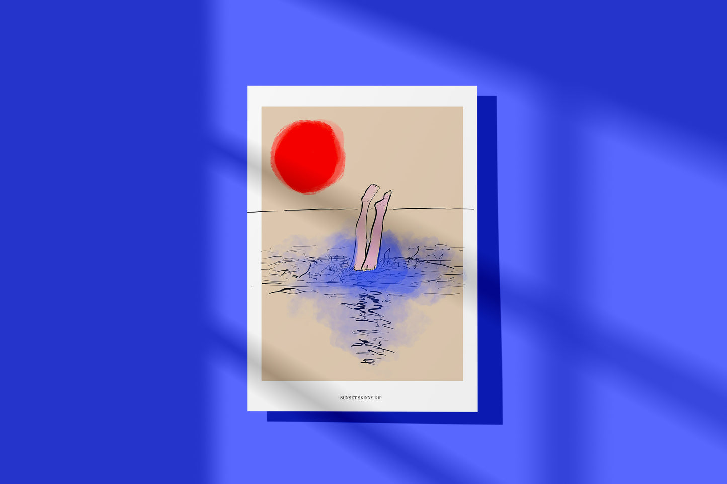 Bathroom Art: ´Sunset Skinny Dip´