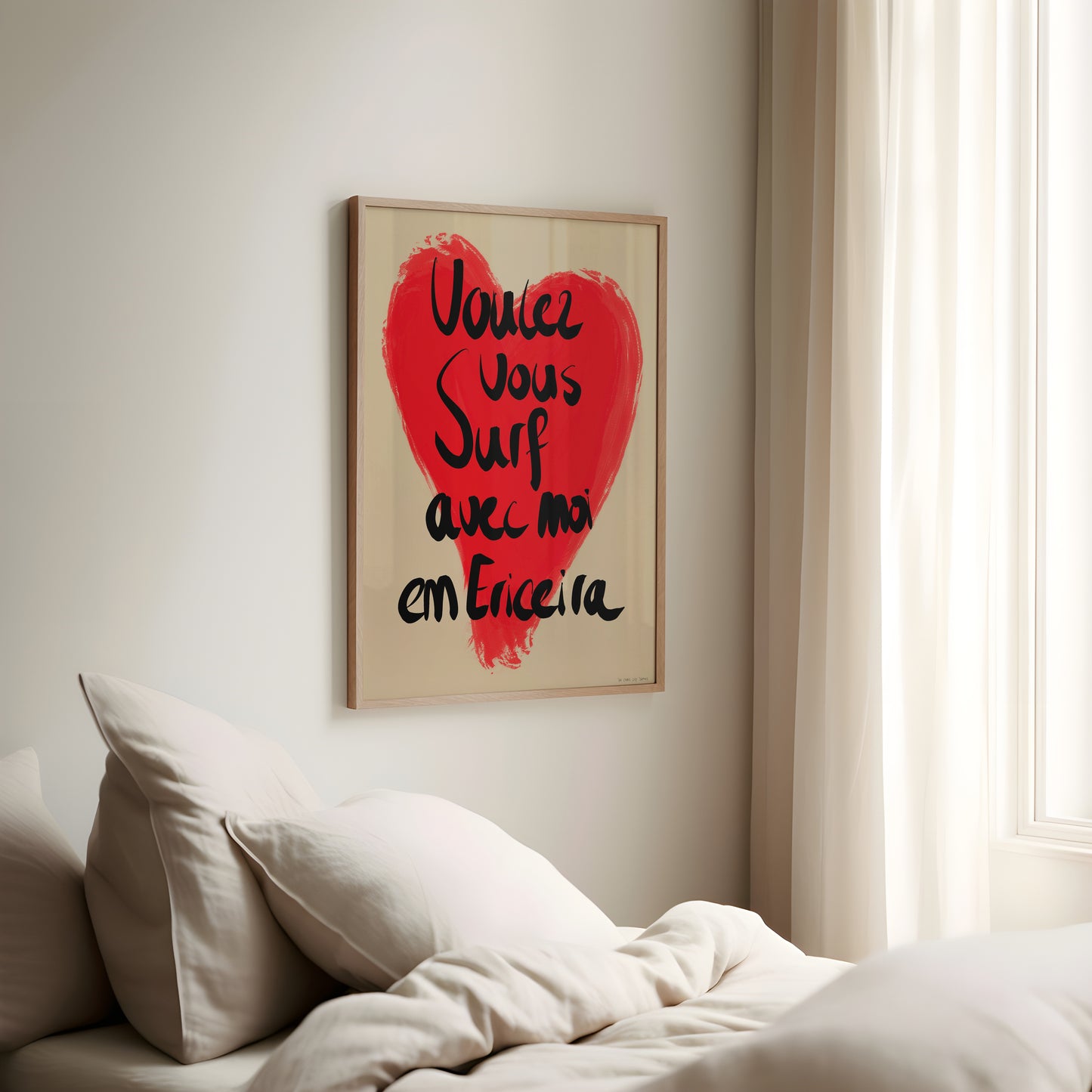 'Voulez Vous Surf' - Black & Beige