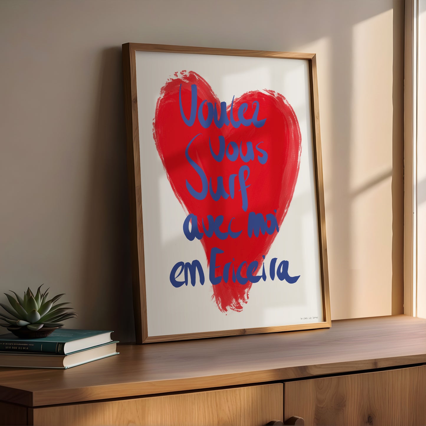 'Voulez Vous Surf' - Blue & White