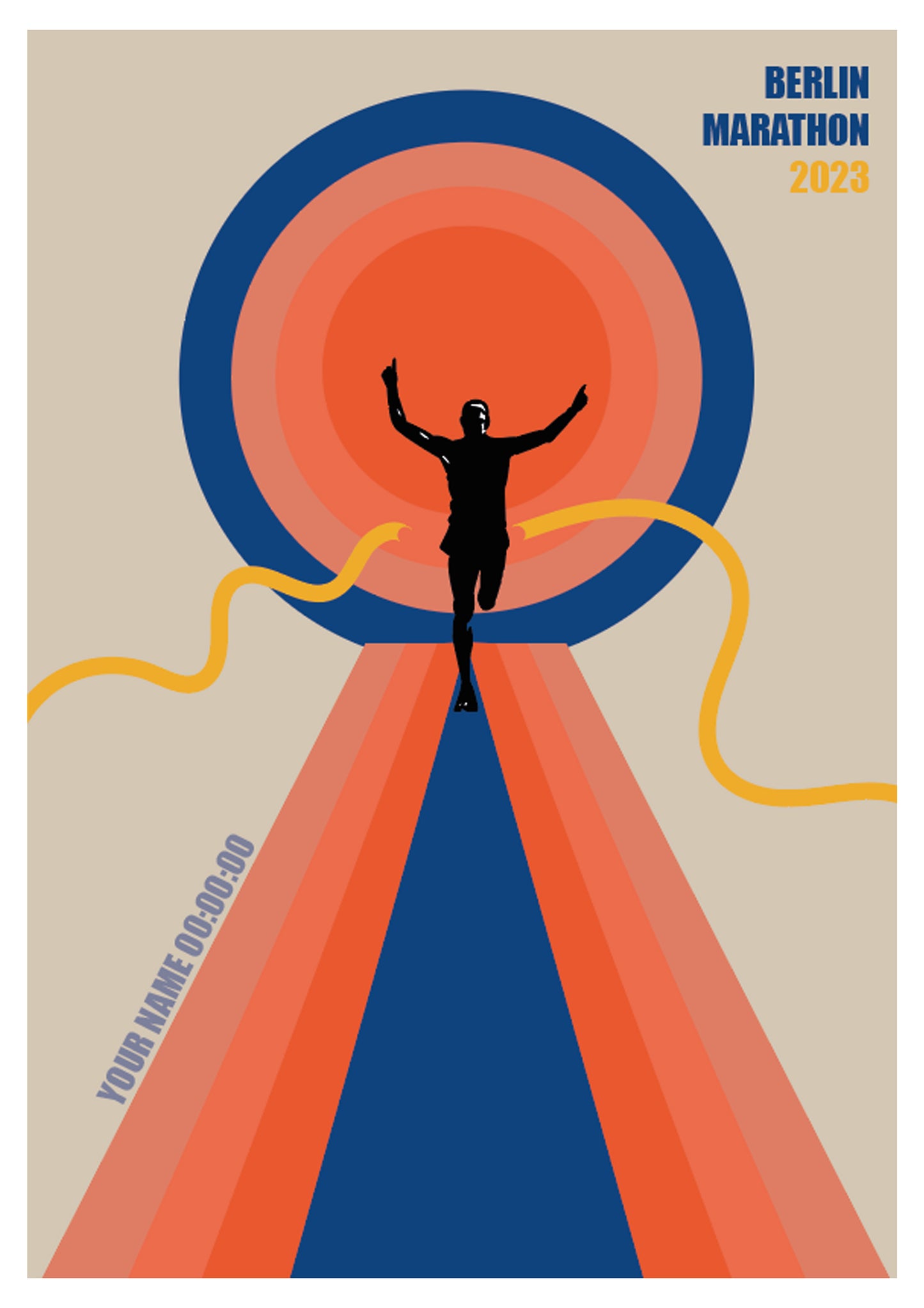 Berlin Marathon 2023 - Vintage Blue