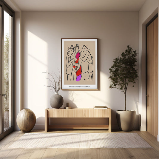 Hallway Art: ´This Hallway is for Hugs´