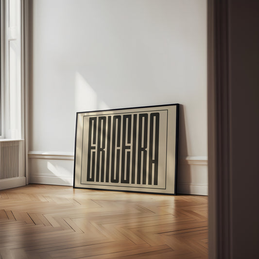 Ericeira Graphic Black & Beige