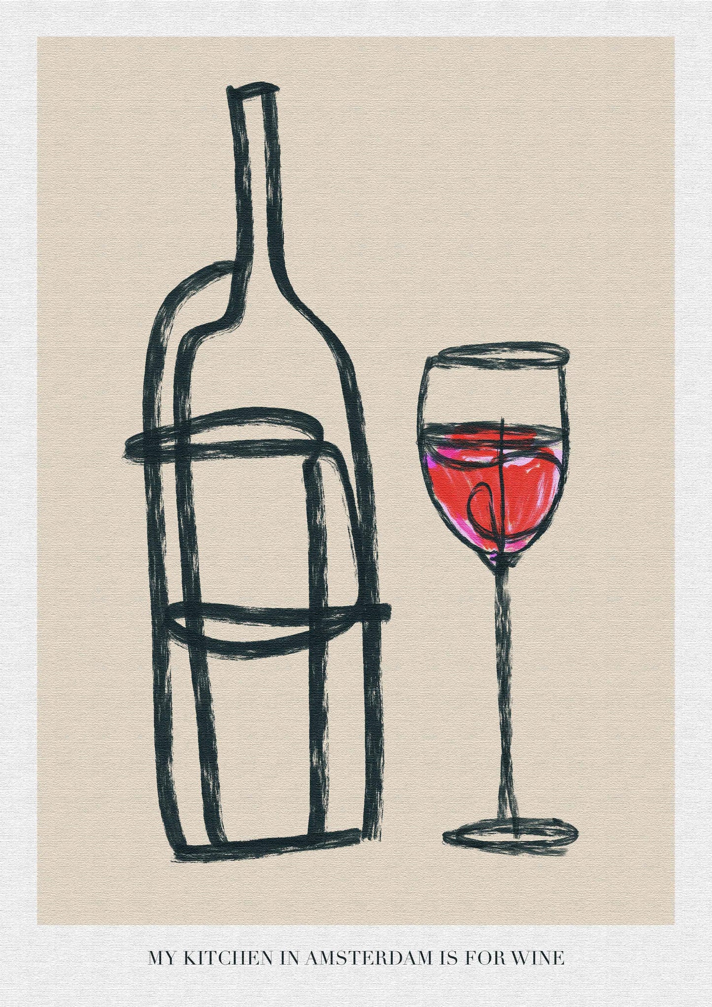 For the winelover: My kitchen in Amsterdam is for wine