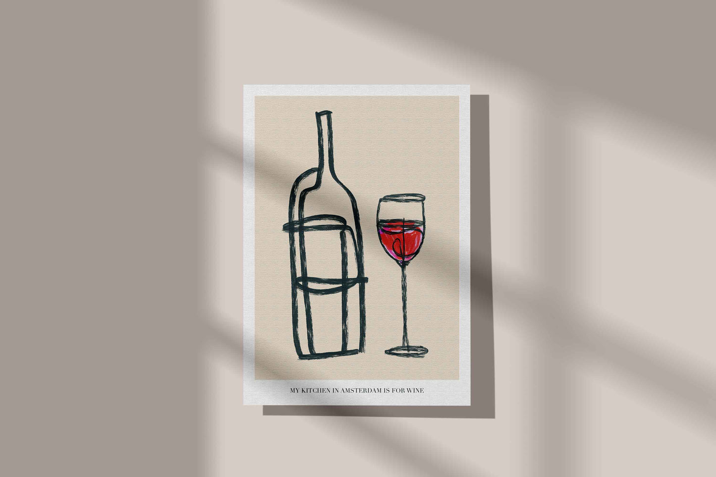 For the winelover: My kitchen in Amsterdam is for wine