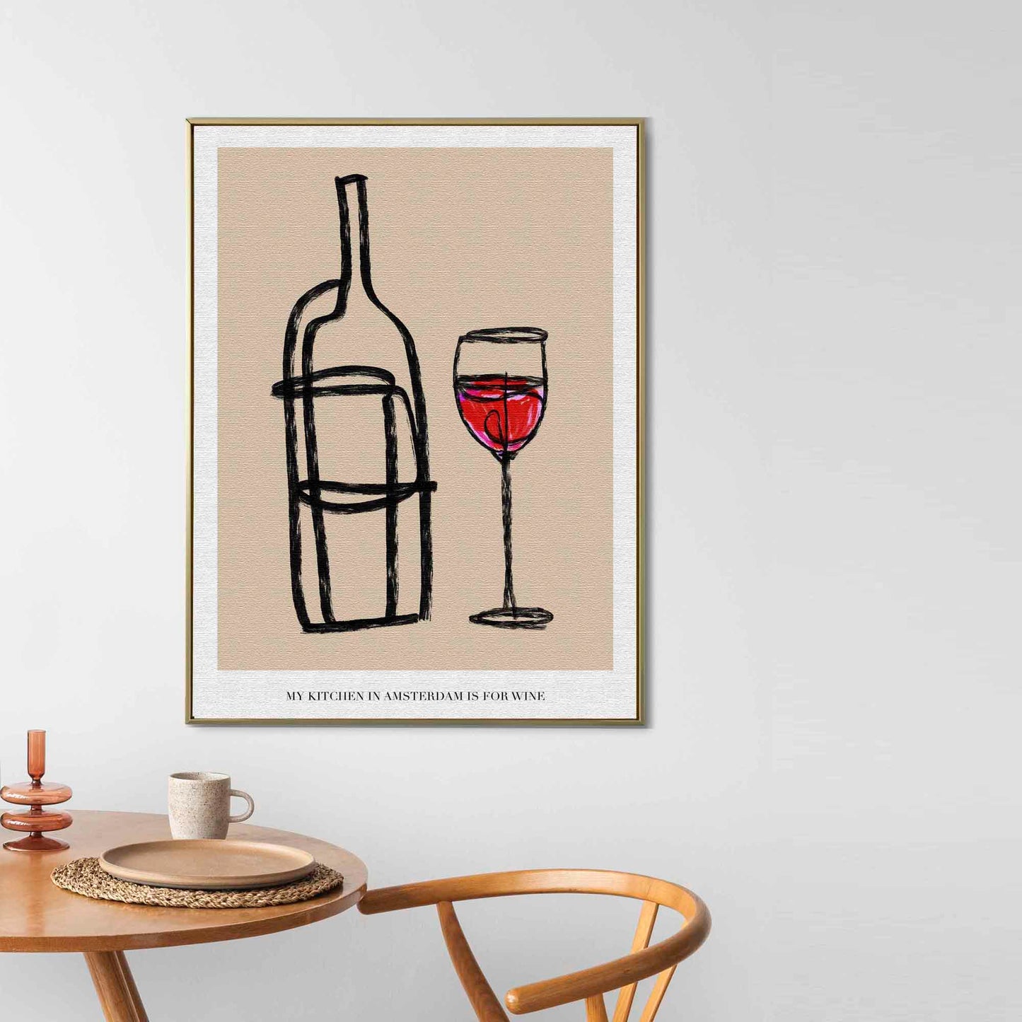 For the winelover: My kitchen in Amsterdam is for wine