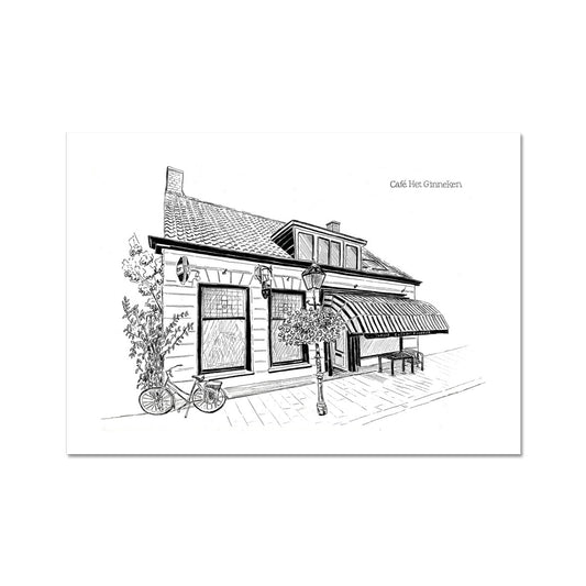 Café Het Ginneken Fine Art Print