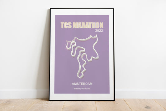 Marathon Amsterdam: Modern Vibe - Lila