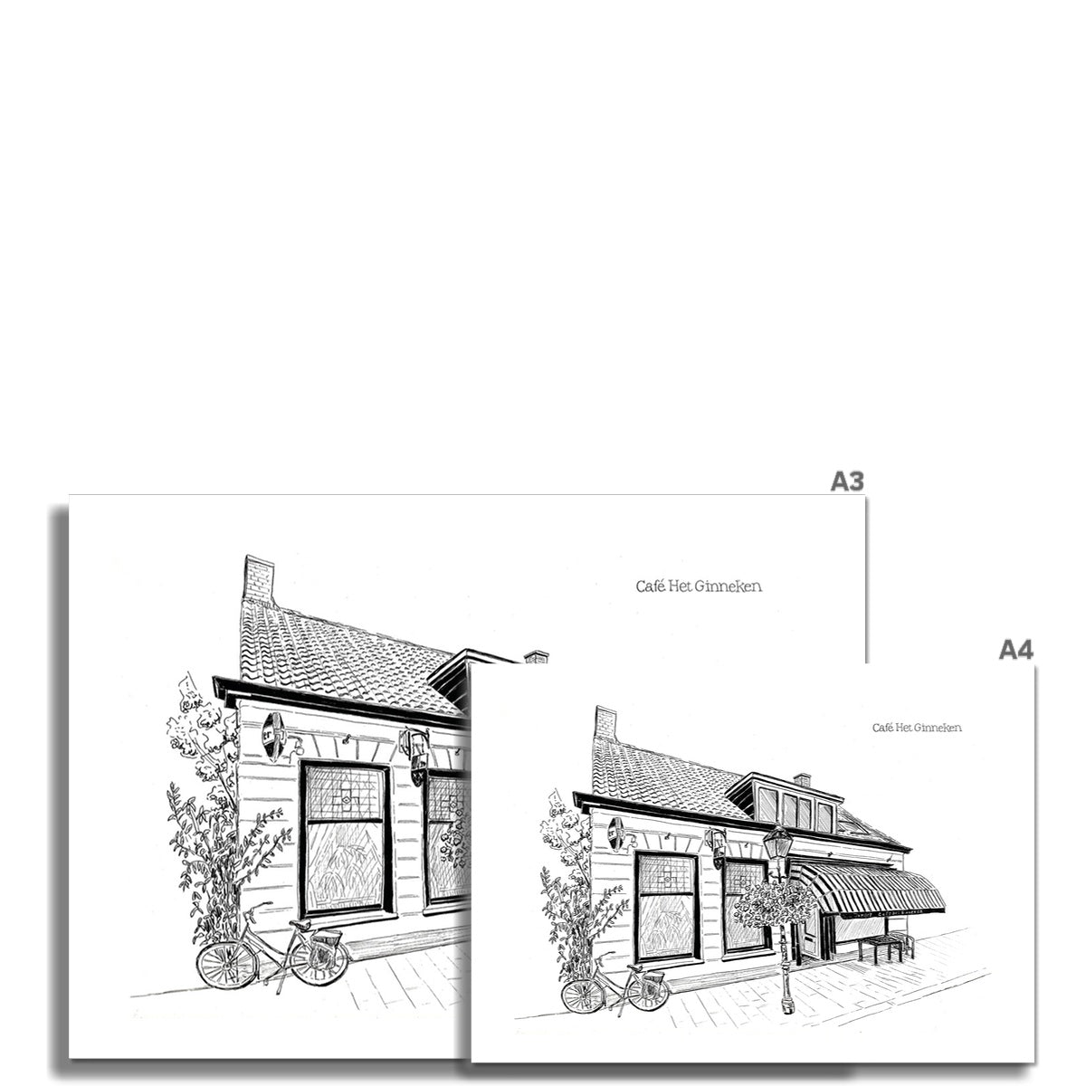 Café Het Ginneken Fine Art Print