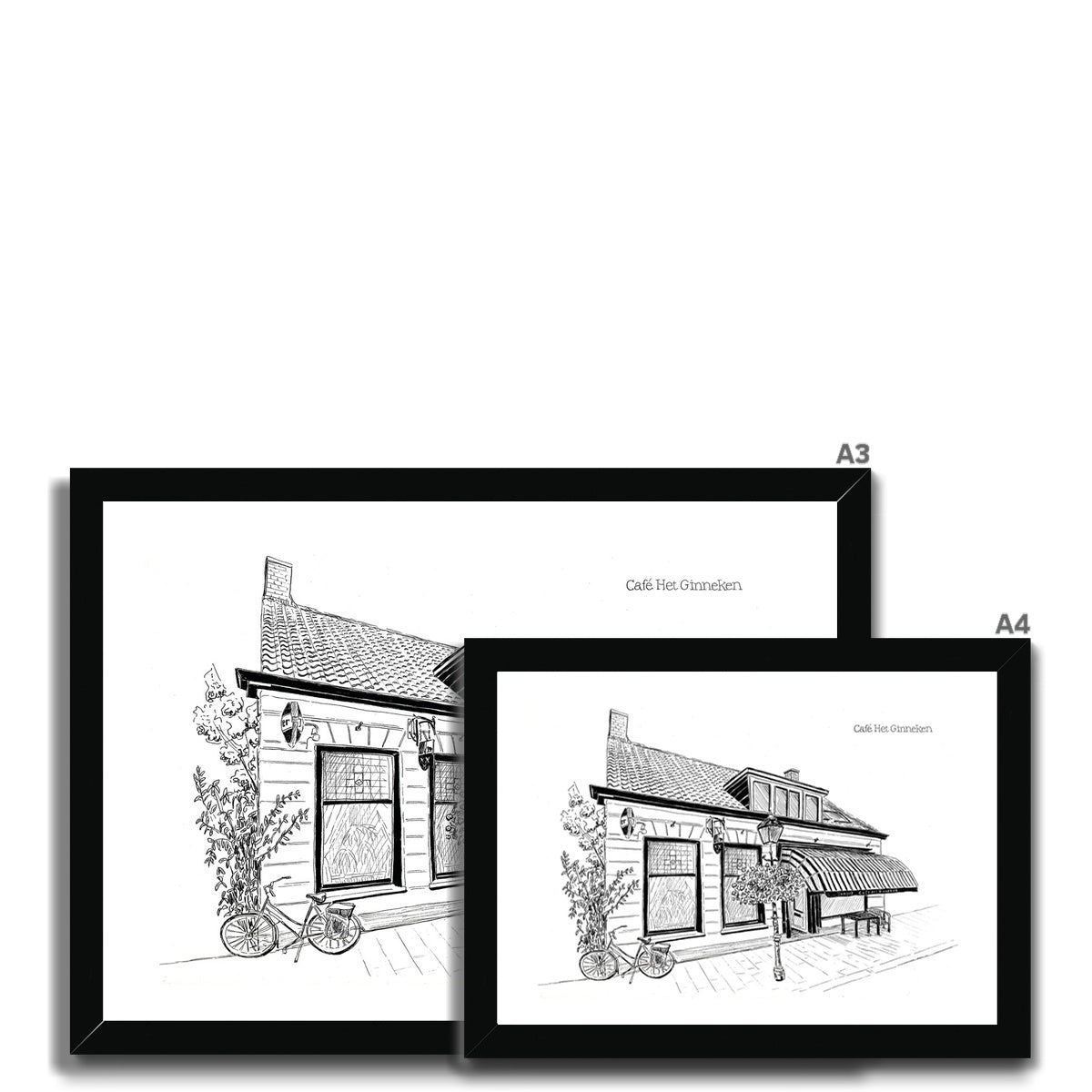 Café Het Ginneken Framed Print