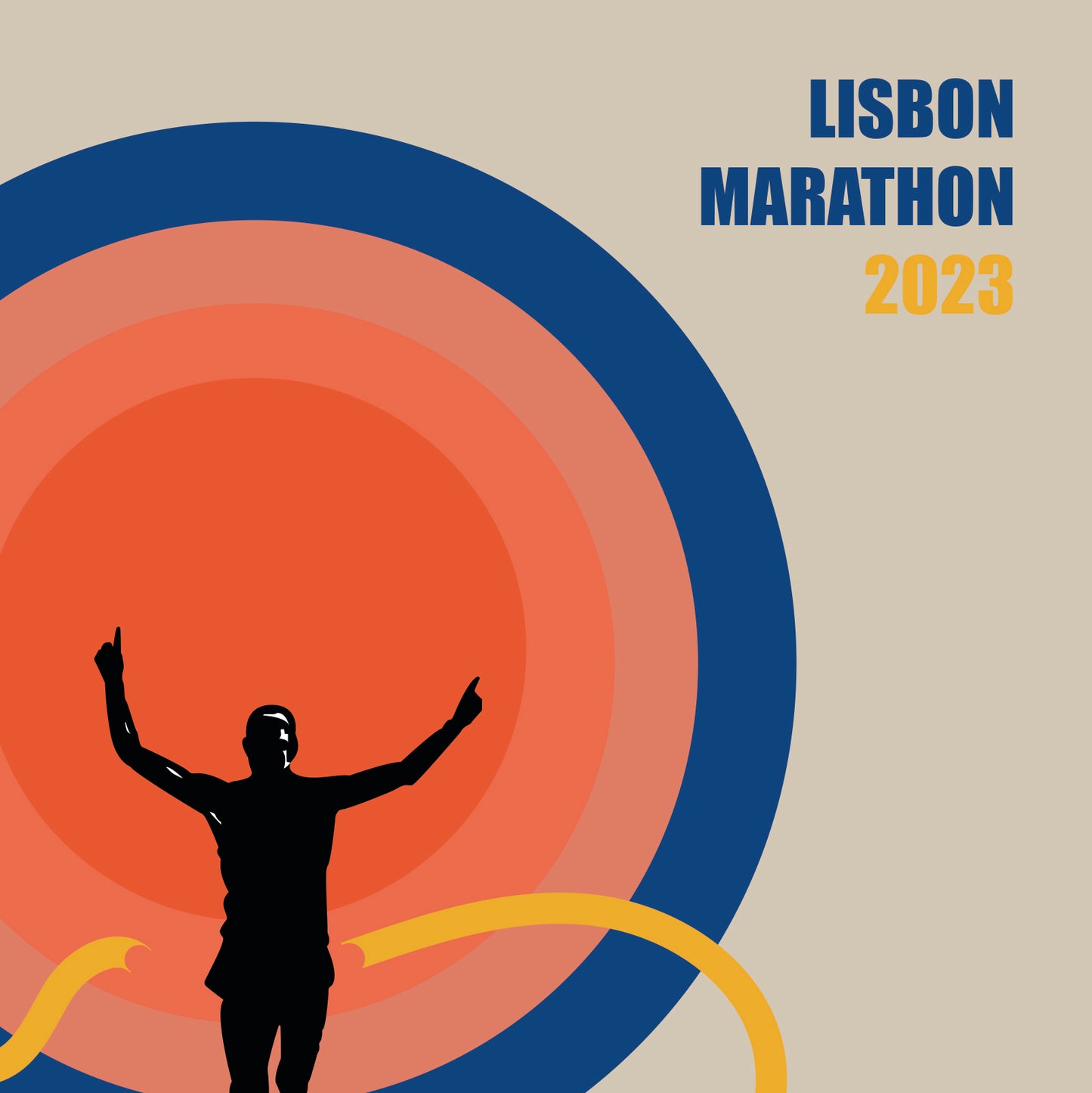 Lisbon Marathon 2023 - Vintage Blue